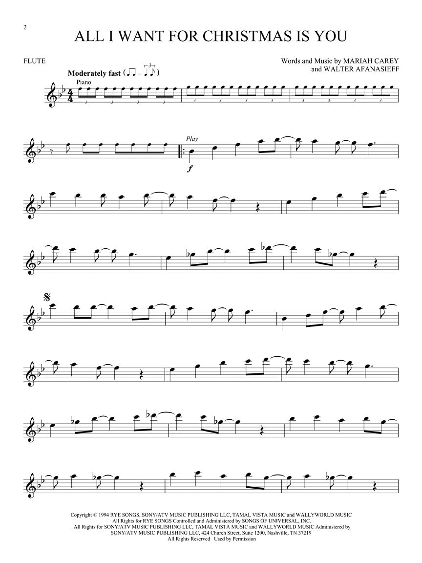 Christmas Songs for Flute Instrumental Play-Along Bk/OLA - Hal Leonard