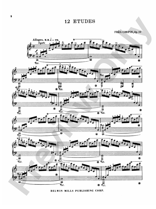 Chopin - Twenty-Seven Etudes (Ed. Franz Liszt) - Piano Solo (Digital Download)