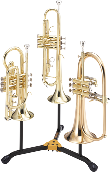 Trumpet/Cornet/Flugelhorn Stand – Hercules Trumpet/Cornet/Flugelhorn Stand with Bag