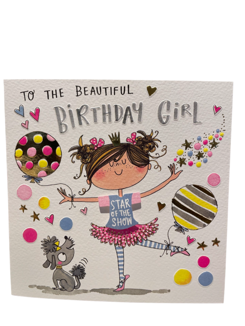 Greeting Card - Happy Birthday Ballet Girl