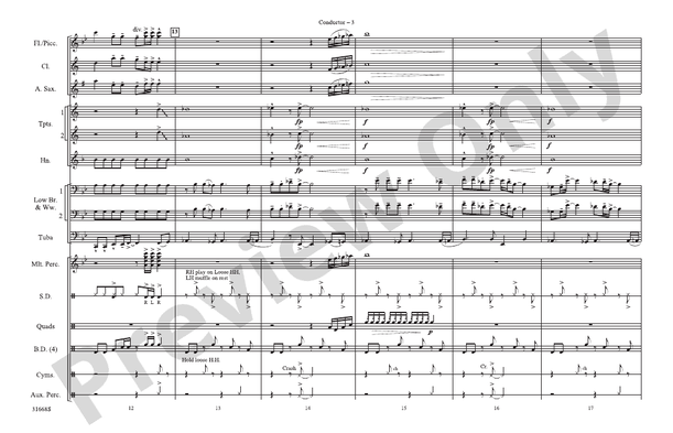 Ladies' Night – Marching Band Conductor Score & Parts (Digital Download)