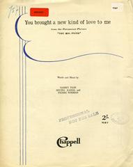 You Brought A New Kind Of Love To Me - Melody/Lyrics/Chords (Digital Download)