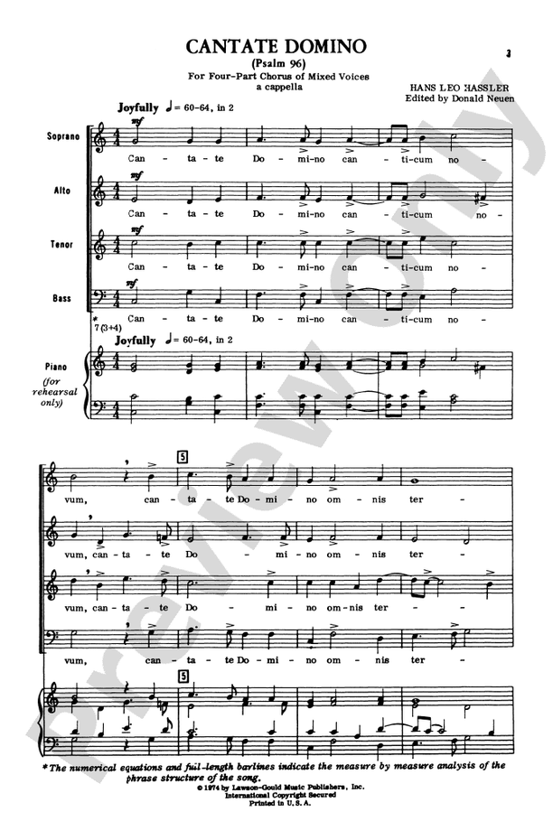Cantate Domino (Psalm 96) – SATB Choral Octavo (Digital Download)