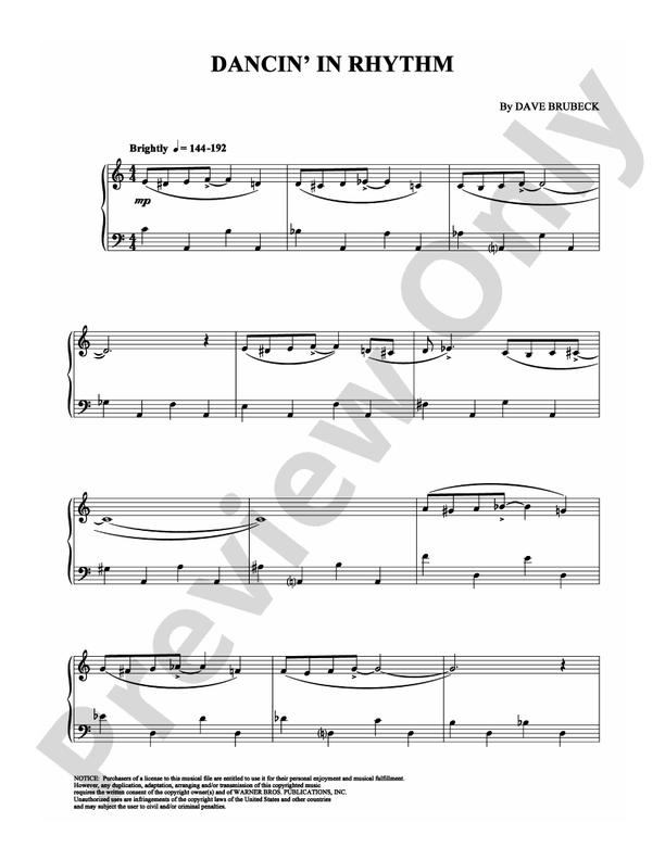Dancin' in Rhythm - DSM-PS-0000770 - Piano (Digital Download)