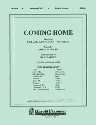Coming Home (from Legacy of Faith) - Joseph M. Martin - Shawnee Press Score/Parts