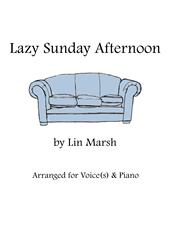 Lazy Sunday Afternoon - Unison Voices/Piano (Digital Download)