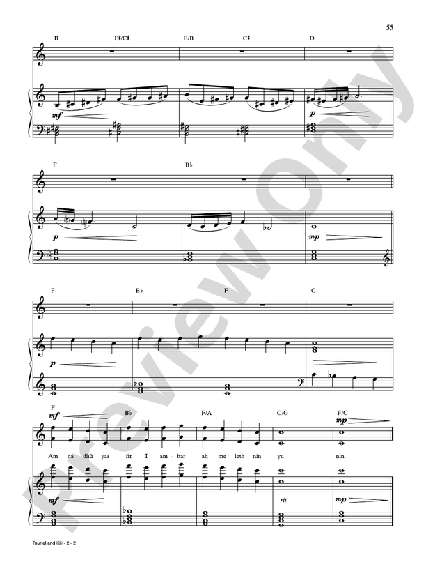 Tauriel and Kili (from The Hobbit: The Desolation of Smaug) - PVG (Digital Download)