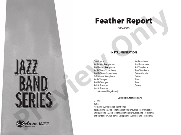 Feather Report - Jazz Ensemble Conductor Score & Parts(Digital Download)