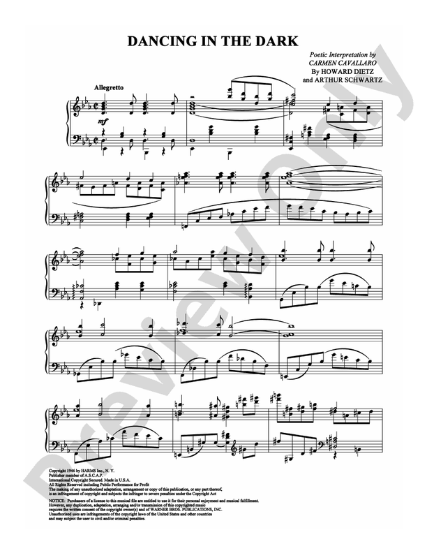 Dancing in the Dark - Piano (Digital Download)