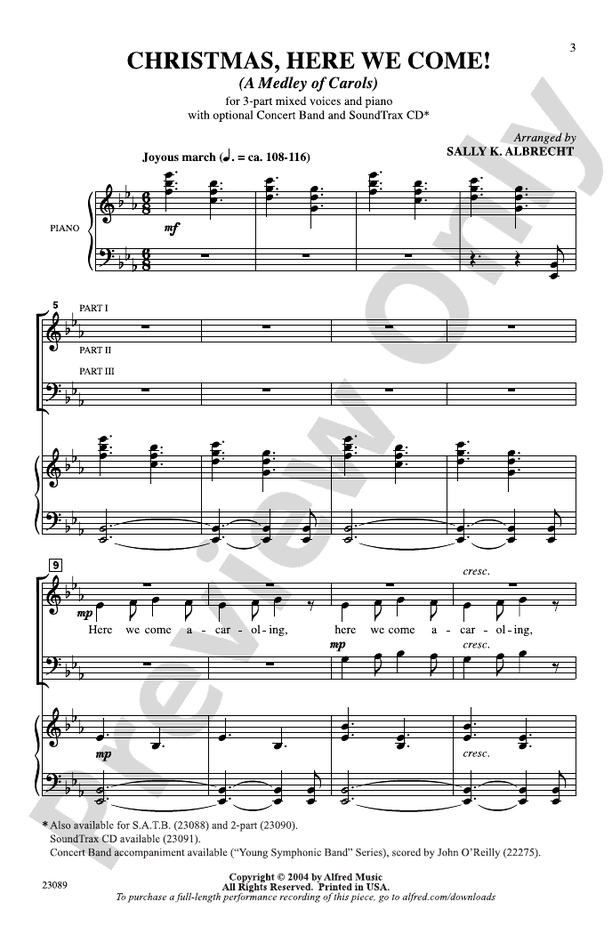 Christmas, Here We Come! – 3-Part Choral Octavo (Digital Download)