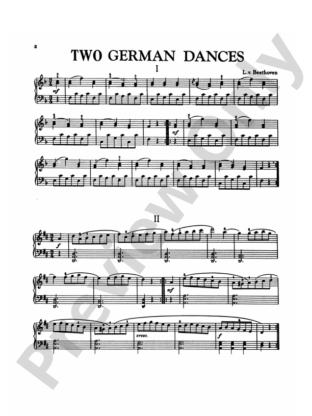 Beethoven - A First Beethoven Book - Piano Solo (Digital Download)