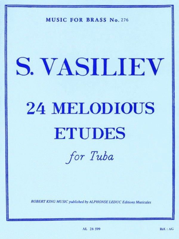 24 Melodious Etudes - for Tuba - Sergei Vasiliev - Tuba Robert King AL28599