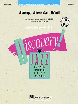 Jump, Jive An' Wail - Louis Prima - Peter Blair Hal Leonard Score/Parts/CD