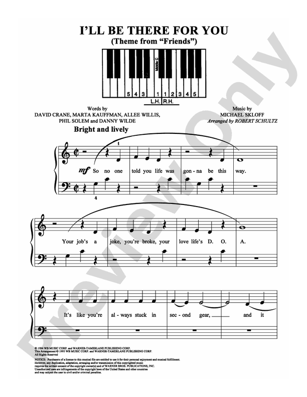 I'll Be There For You - DSM-PS-0009592 - Easy Piano (Digital Download)
