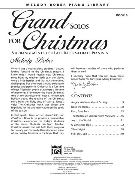Grand Solos for Christmas Book 6