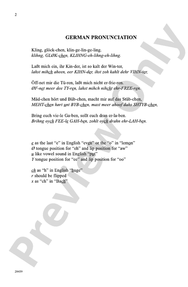 Kling, Glockchen (Ring, Little Bells) – 3-Part Mixed Choral Octavo (Digital Download)