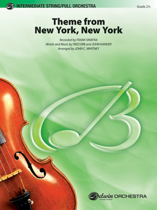 New York, New York, Theme from – Ful Orchestra Conductor Score & Parts (Digital Download)