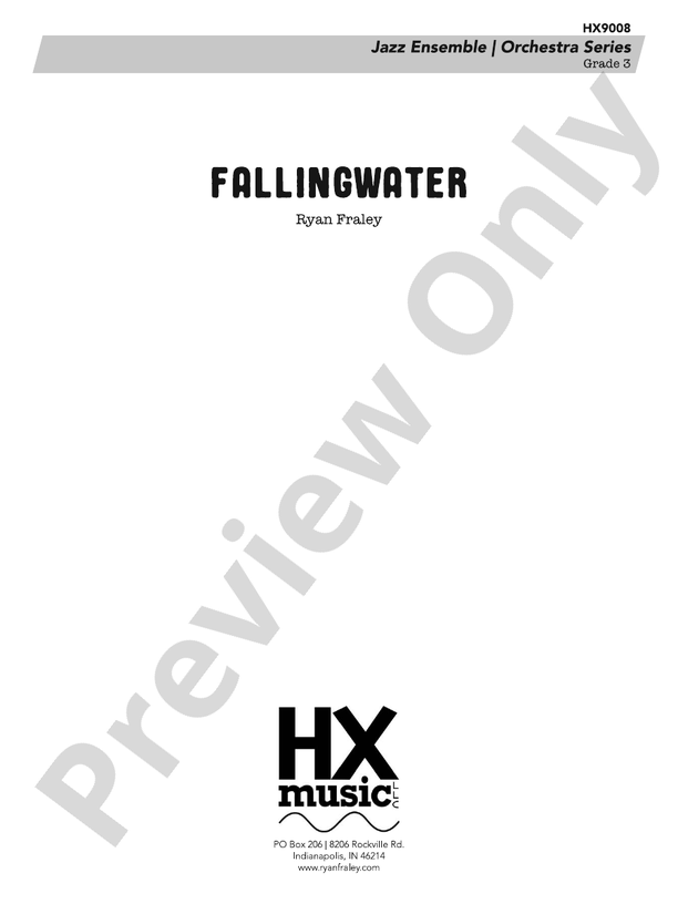 Fallingwater – Jazz Ensemble Conductor Score & Parts (Digital Download)