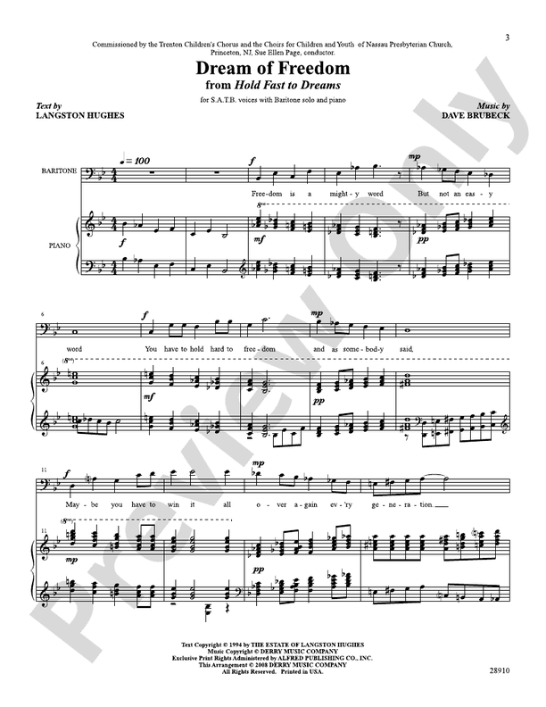 Dream of Freedom – SATB Choral Octavo (Digital Download)