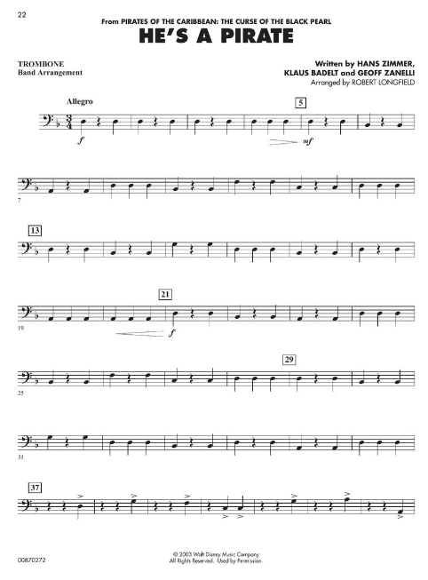 Essential Elements Disney Favorites - Trombone - Hal Leonard