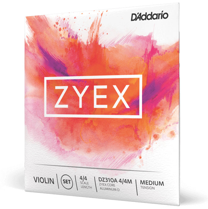 D'Addario Zyex Violin Set 4/4 (Aluminium D)