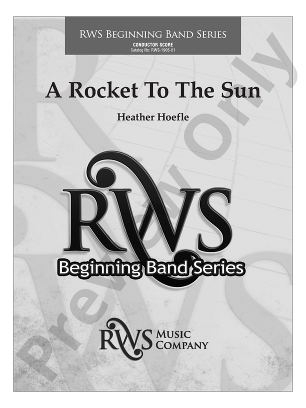 A Rocket to the Sun - Concert Band Conductor Score & Parts (Digital Download)