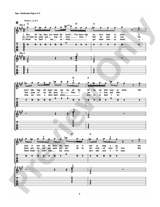 Heartbreaker - Easy Guitar (Digital Download)