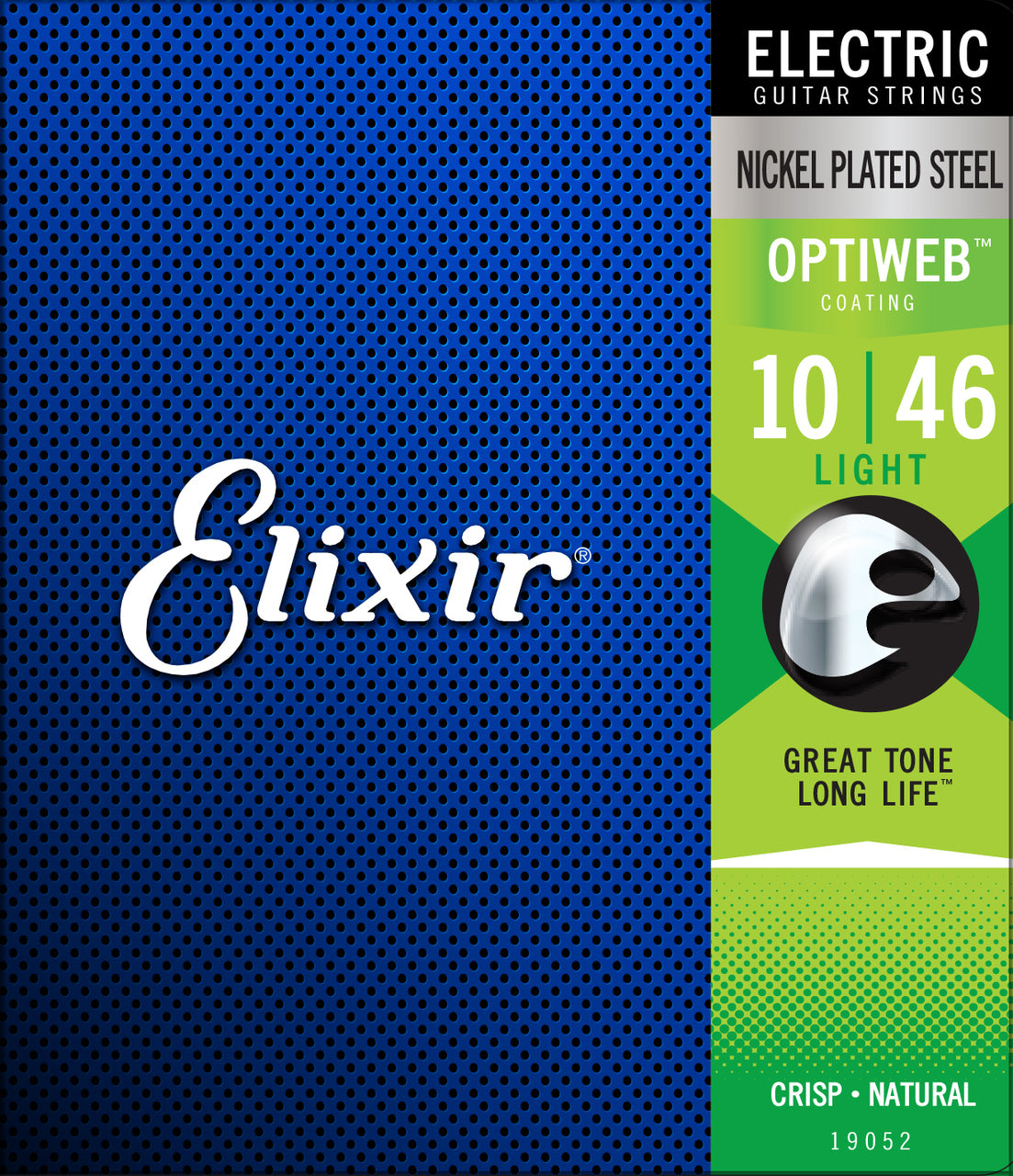 Elixir 19052 Optiweb Electric Guitar String Set Light 10-46 Gauge