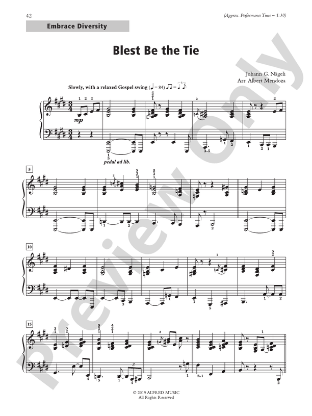 Blest Be the Tie - Piano Solo (Digital Download)