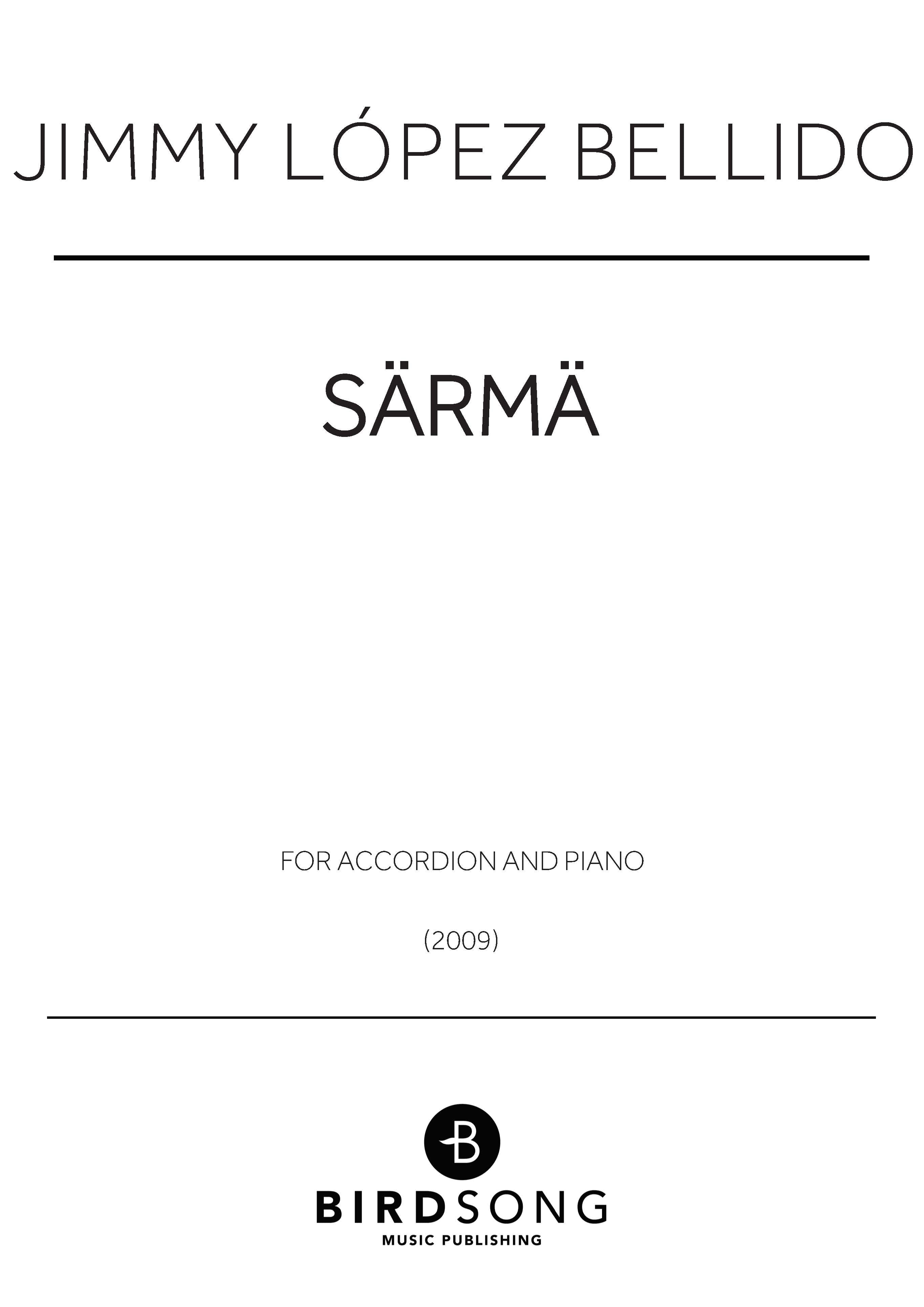 Särmä - Piano, Accordion Duet (Digital Download)