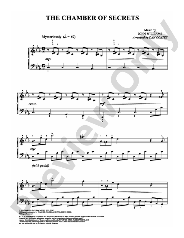 The Chamber of Secrets - DSM-PS-0006377 - Easy Piano (Digital Download)