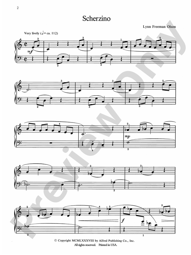 Scherzino - Piano (Digital Download)