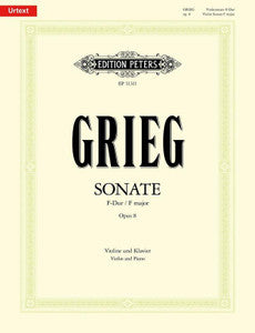 Grieg - Sonata in Cmin Op45 - Violin/Piano Accompaniment - Peters EP11313