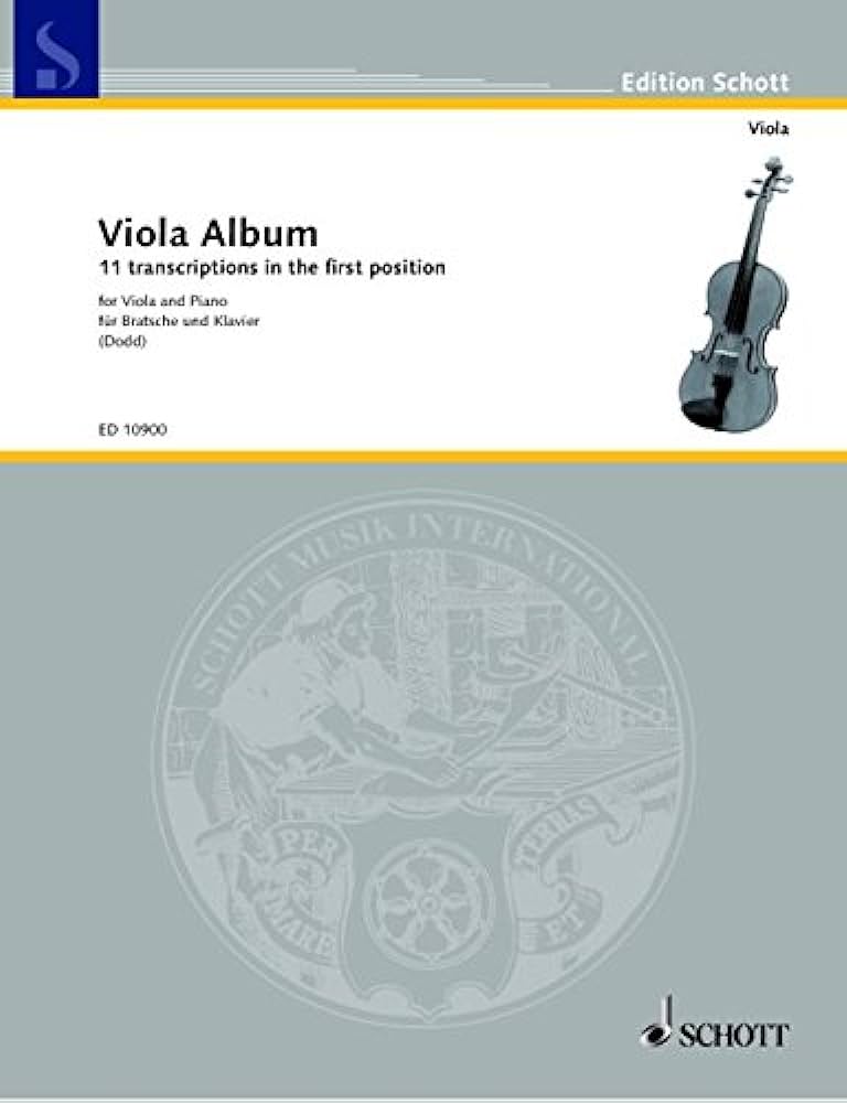 SCHOTT VIOLA ALBUM (VLA/PNO) - VARIOUS - SCHOTT