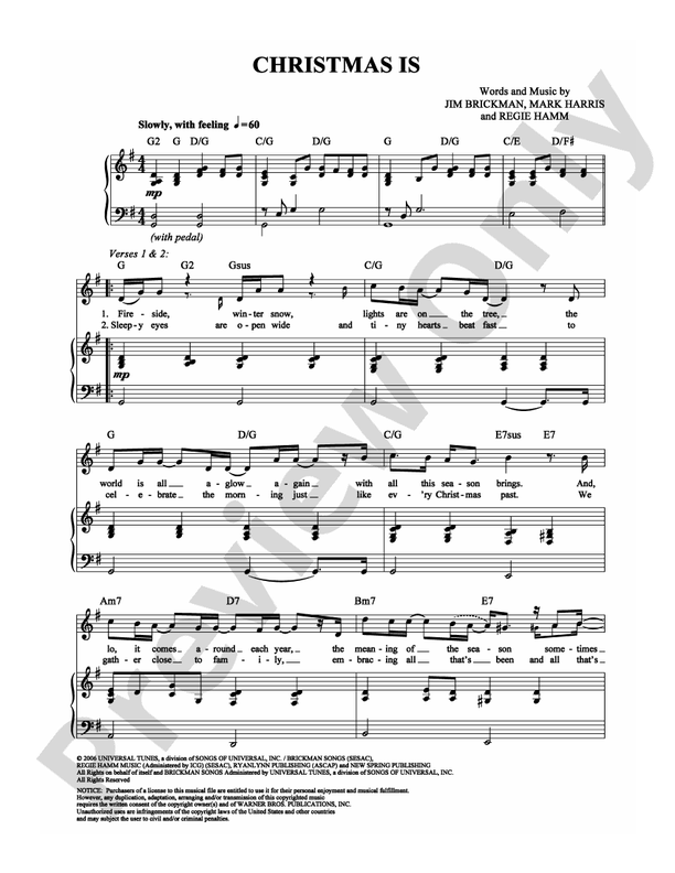 Christmas Is - Jim Brickman - PVG (Digital Download)