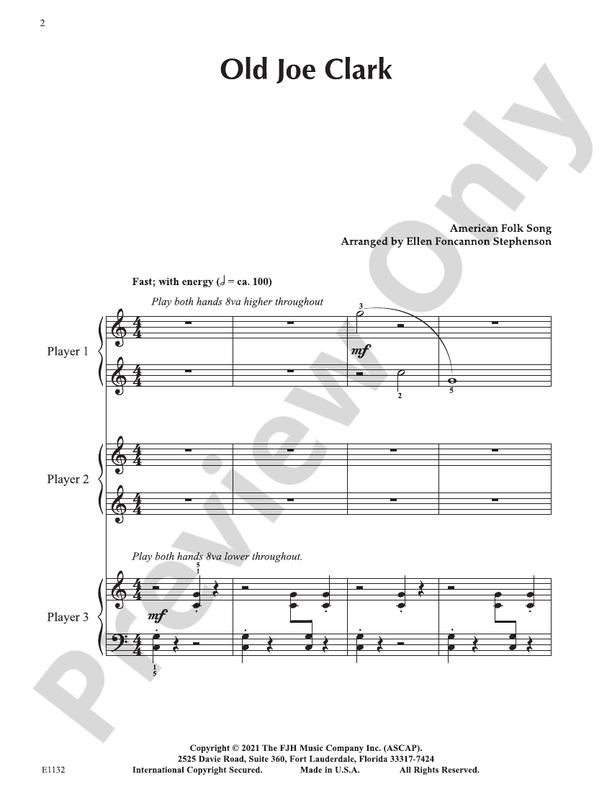 Old Joe Clark - Piano (Digital Download)