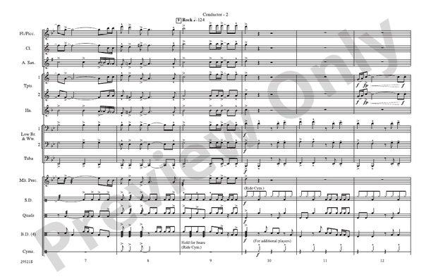 You Can't Always Get What You Want / Get Off of My Cloud – Marching Band Conductor Score & Parts (Digital Download)