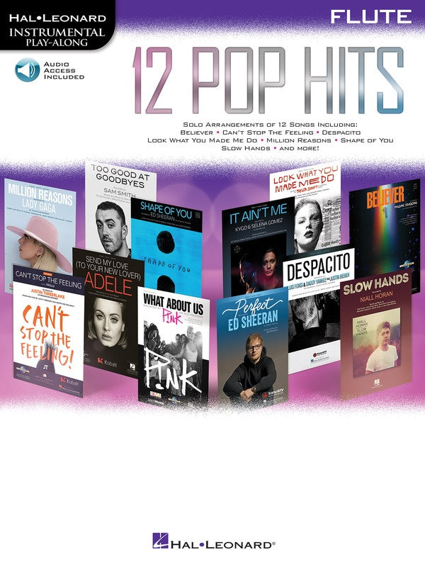 12 Pop Hits for Flute/OLA - Hal Leonard