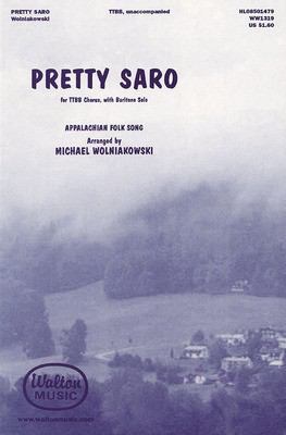 Pretty Saro - TTBB Michael Wolniakowski Walton Music Choral Score Octavo
