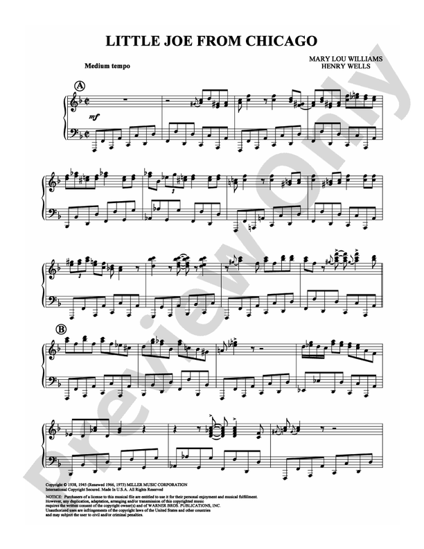 Little Joe From Chicago - Piano (Digital Download)