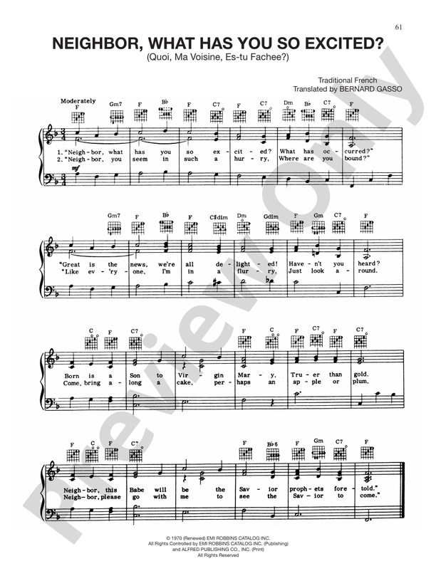 Neighbor, What Has You So Excited? - PVG (Digital Download)