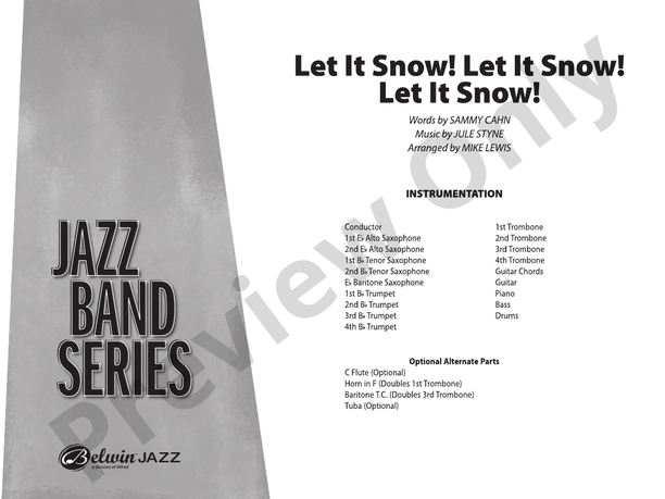 Let It Snow! Let It Snow! Let It Snow! (Arr. Mike Lewis) - Jazz Ensemble Conductor Score & Parts (Digital Download)