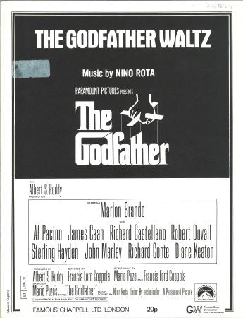 The Godfather Waltz - 36324 - Piano Solo (Digital Download)