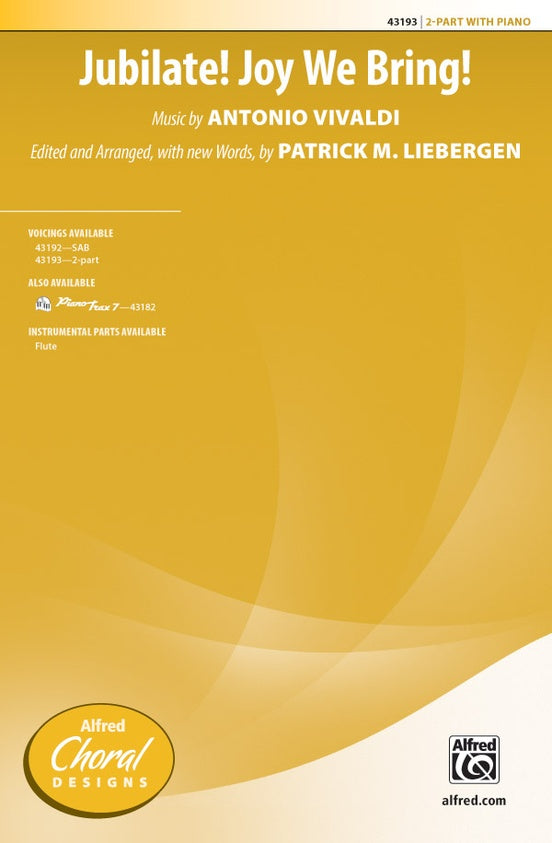 Jubilate! Joy We Bring! – 2-Part Choral Octavo (Digital Download)