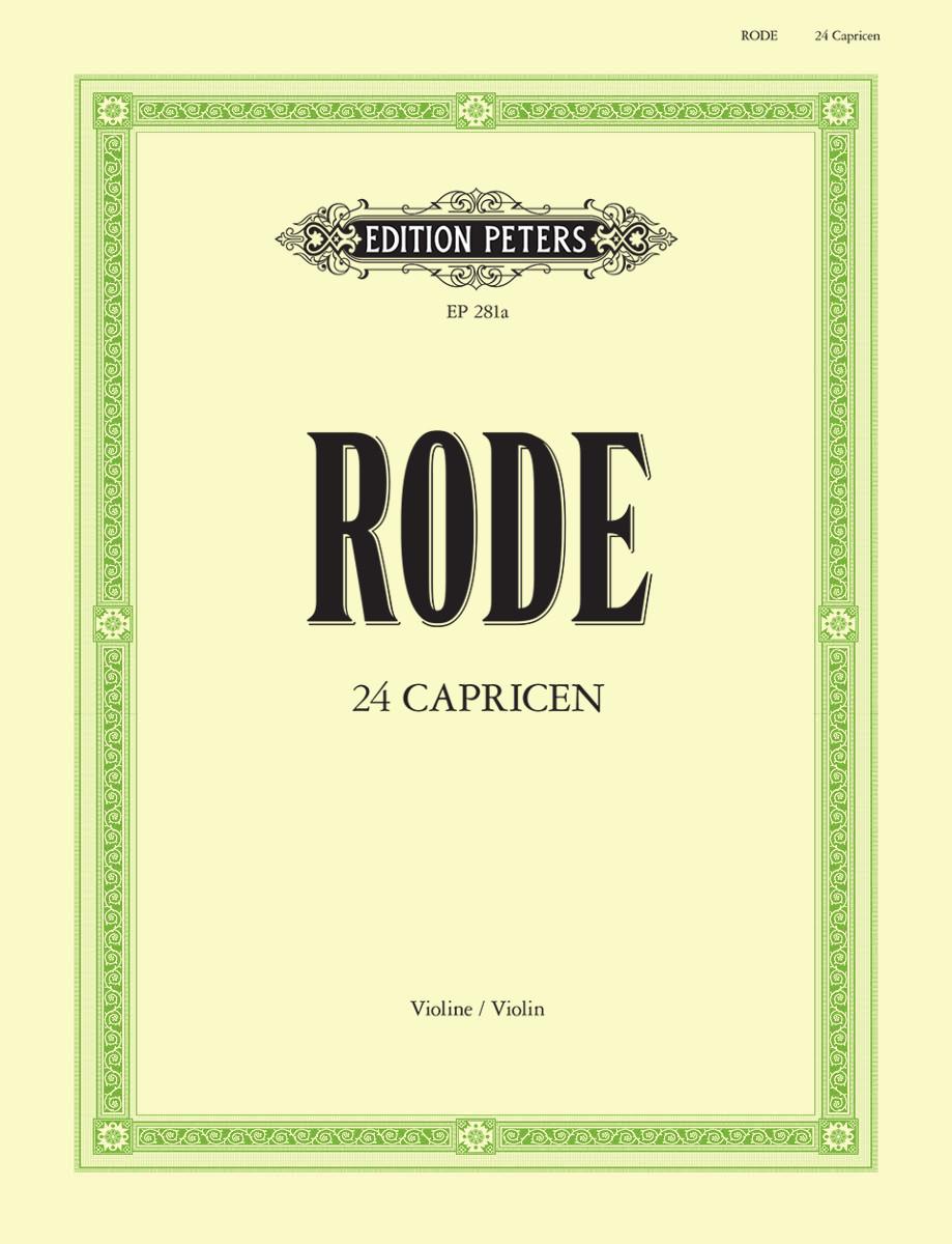 24 Caprices - Violin Solo - Rode - Peters EP281A