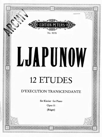 Étude VI Tempête – Storm (from ‘12 Études d’exécution transcendante Op.11’) (EP13113 / EP9578) - Piano Solo (Digital Download)