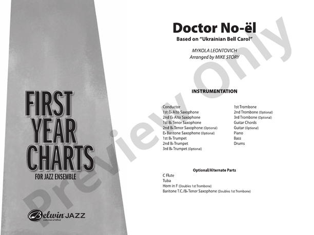 Doctor No-el - Jazz Ensemble Conductor Score & Parts(Digital Download)
