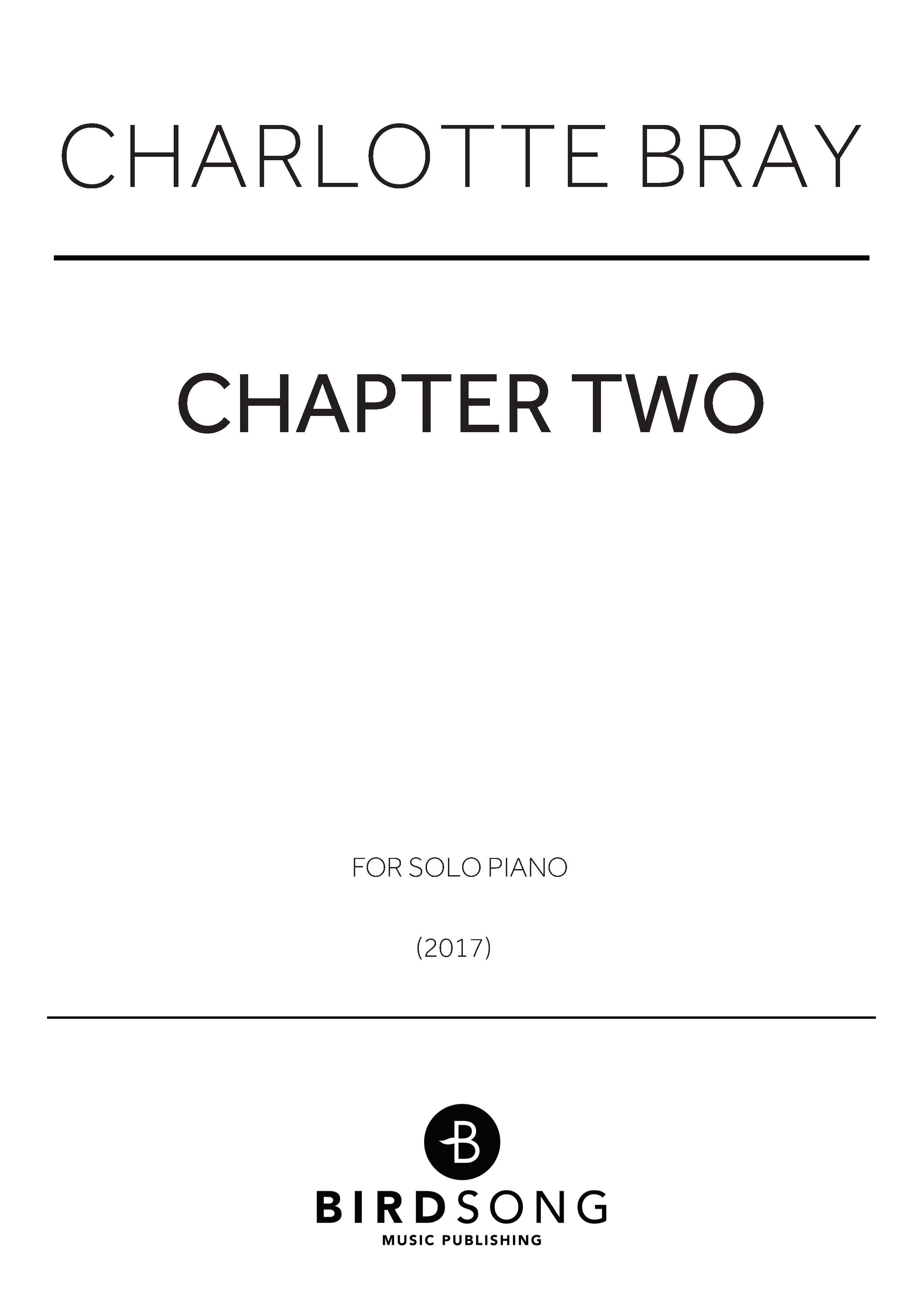 Bray - Chapter Two - Piano Solo (Digital Download)