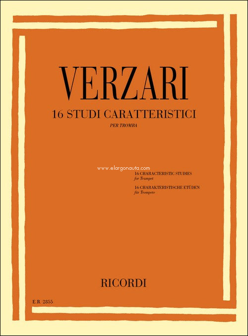16 Studi Caratteristici - Trumpet - Sandro Verzai - Ricordi ER2855