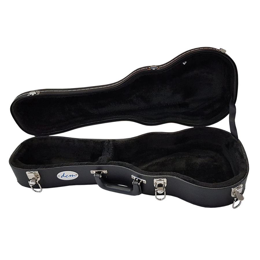 DCM BKW-S Soprano Uke Wood Case Black